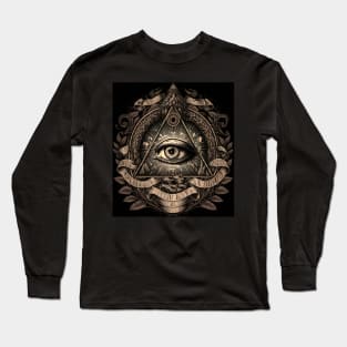 illuminati-inspired, eye Long Sleeve T-Shirt